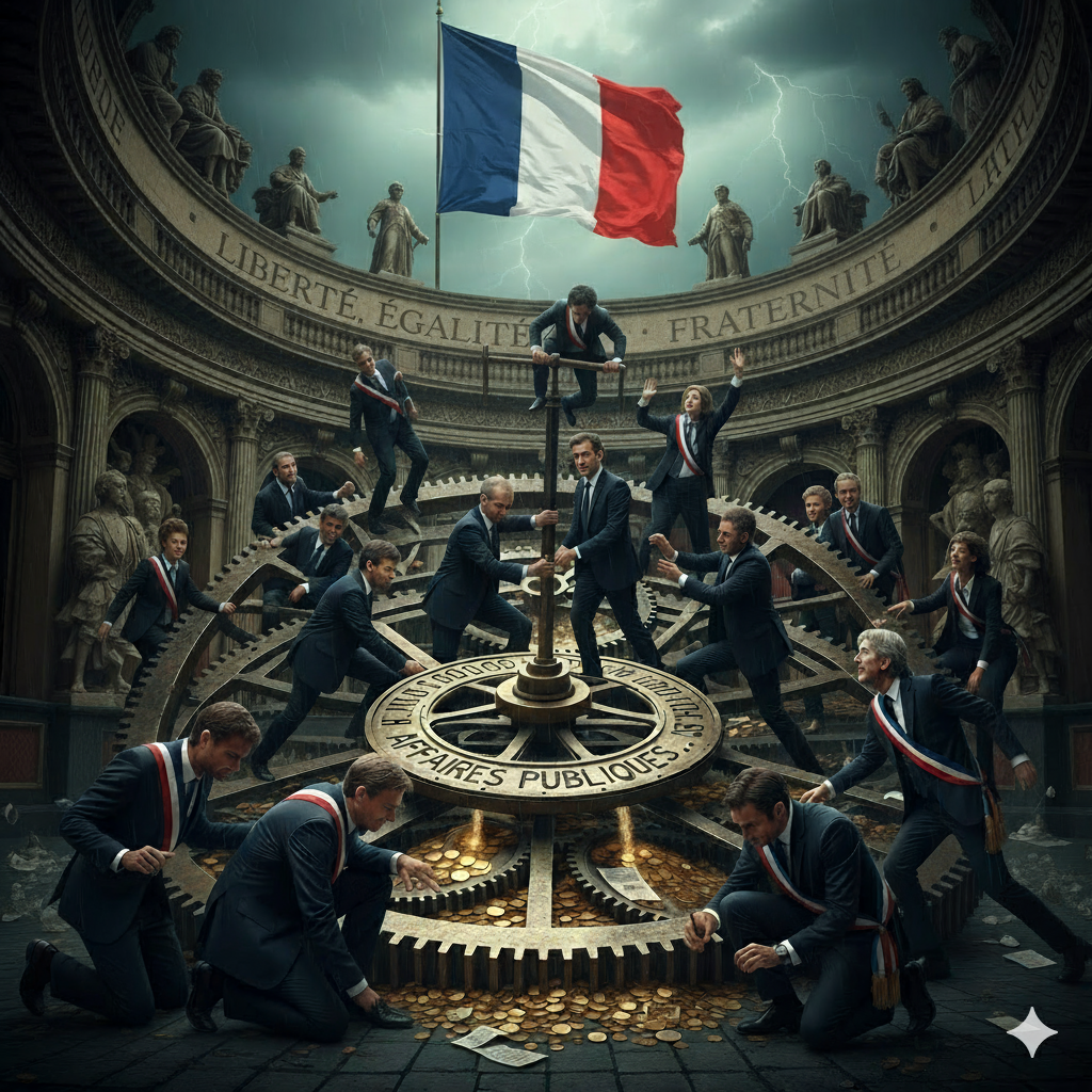 Représentation symbolique du chaos dans les affaires publiques